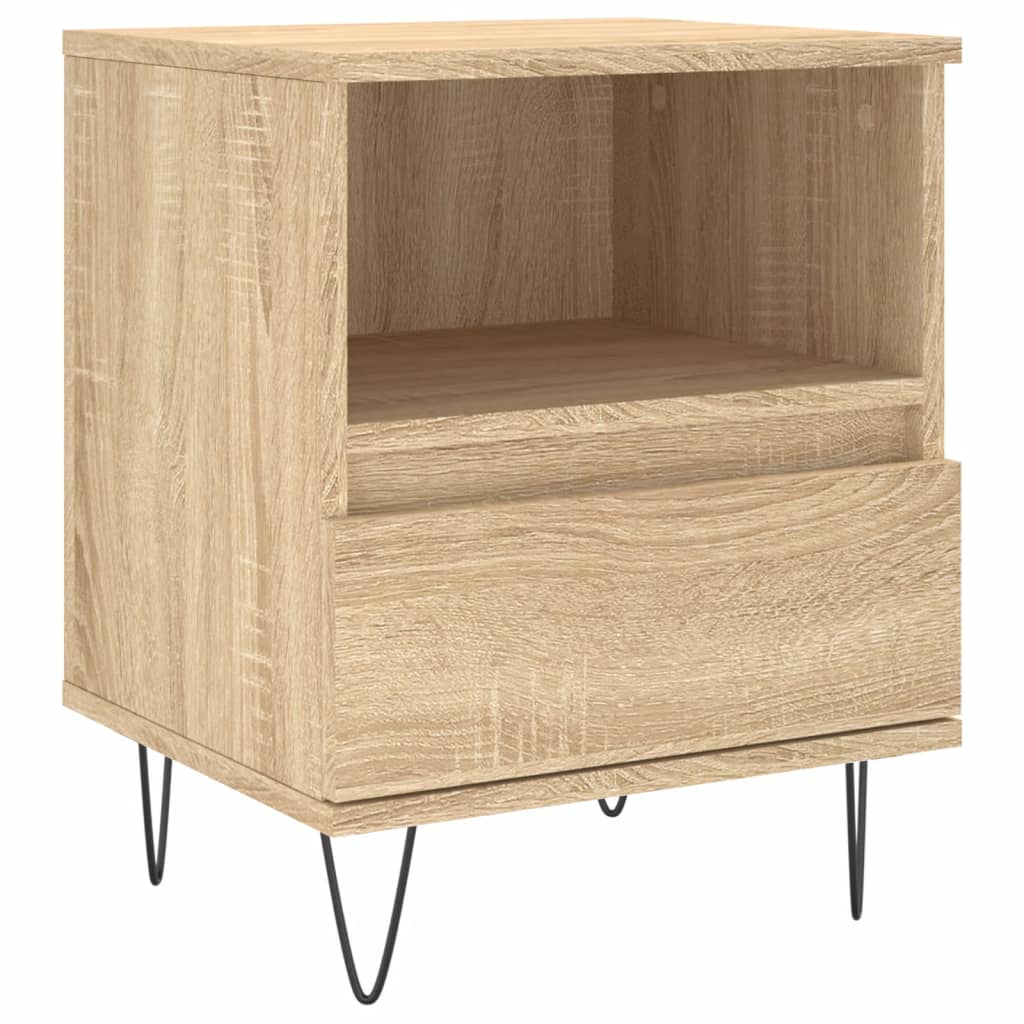 Mesitas noche 2 uds madera sintetizada Nexus roble Sonoma 40x35x50 cm vidaXL