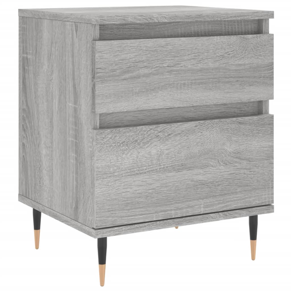 Mesita de noche 2 uds madera sintetizada Nexus gris Sonoma 40x35x50 cm vidaXL