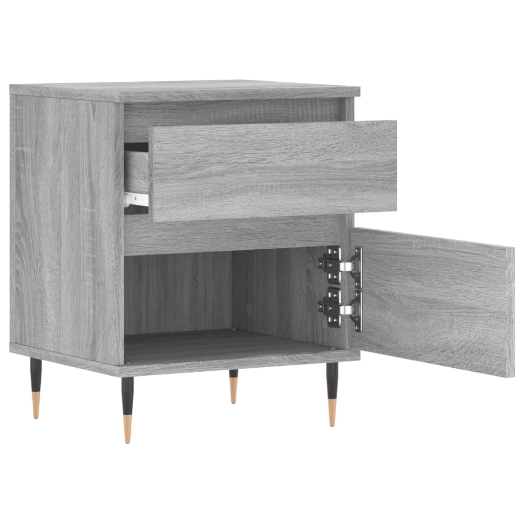 Mesita de noche 2 uds madera sintetizada Nexus gris Sonoma 40x35x50 cm vidaXL