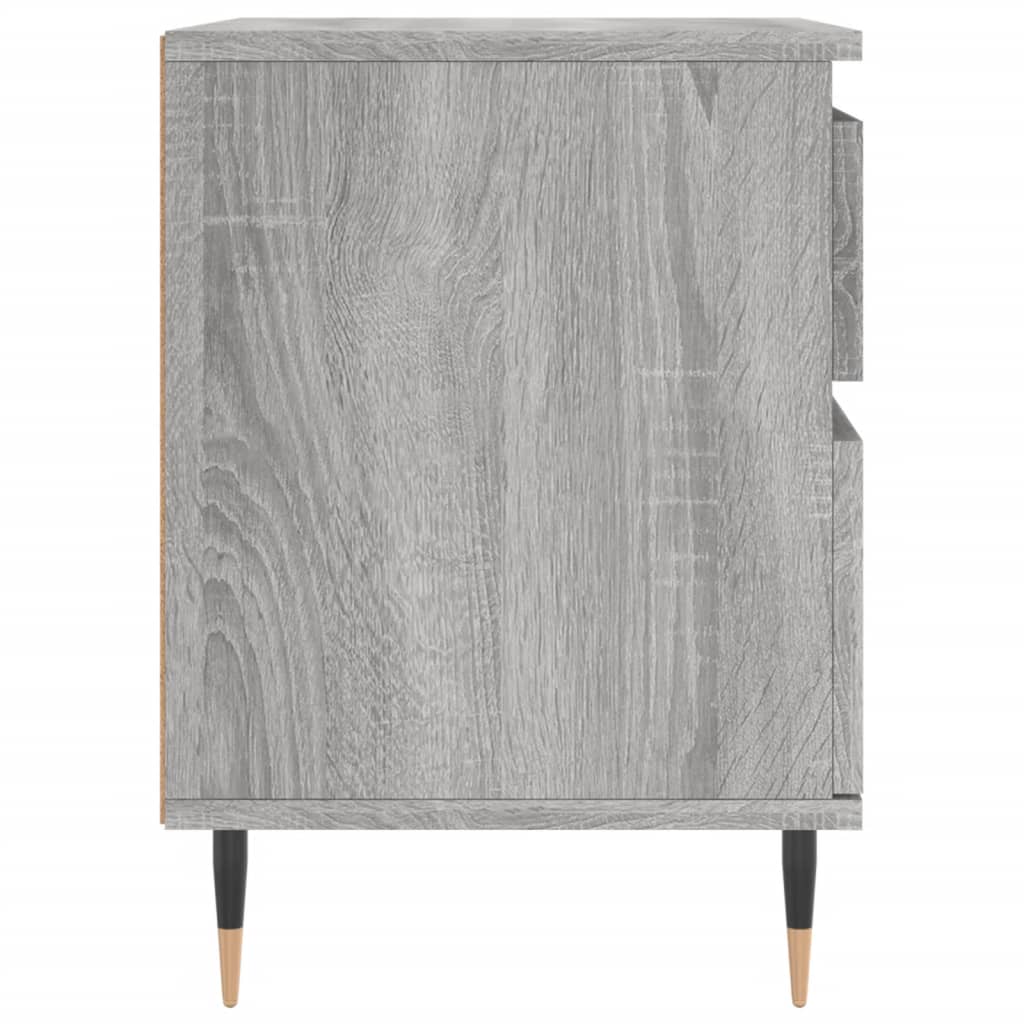 Mesita de noche 2 uds madera sintetizada Nexus gris Sonoma 40x35x50 cm vidaXL