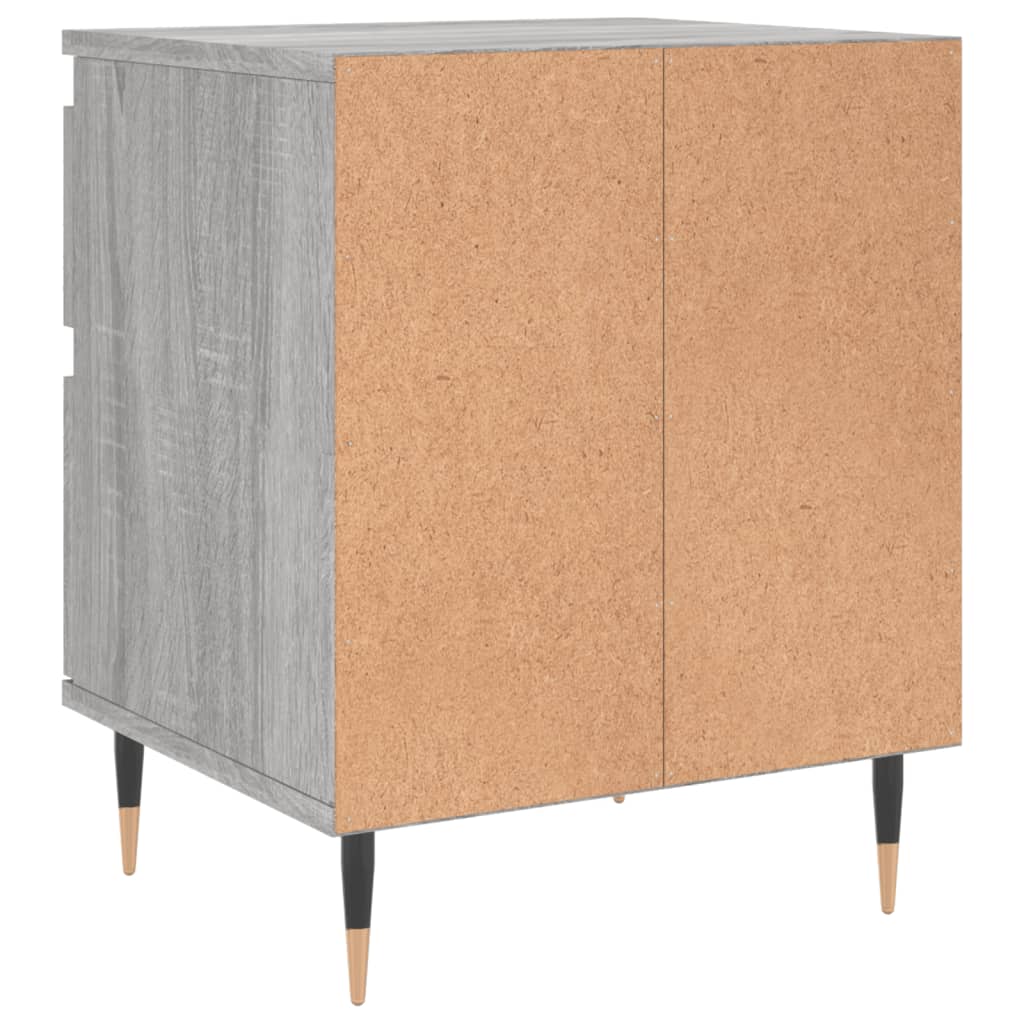 Mesita de noche 2 uds madera sintetizada Nexus gris Sonoma 40x35x50 cm vidaXL