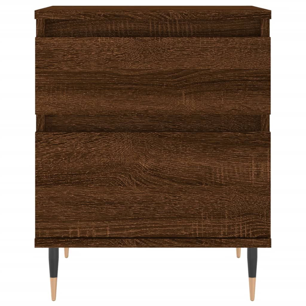 Mesitas noche 2 uds madera sintetizada Nexus marrón roble 40x35x50 cm vidaXL