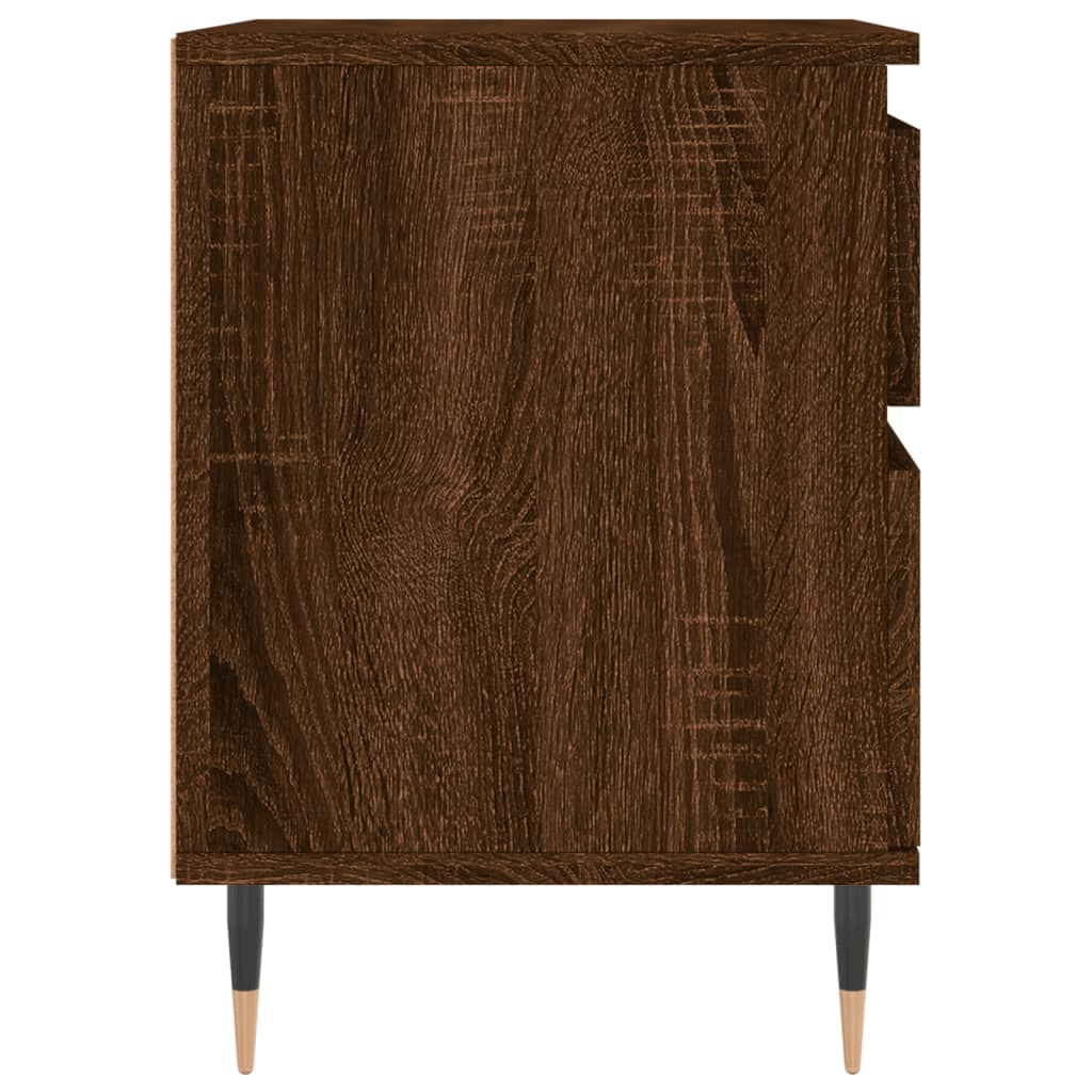 Mesitas noche 2 uds madera sintetizada Nexus marrón roble 40x35x50 cm vidaXL