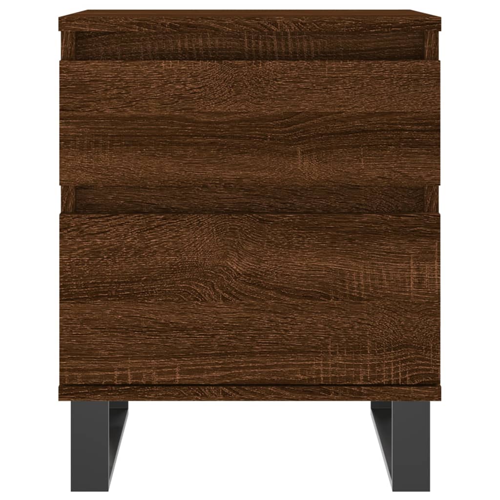 Mesitas noche 2 uds madera sintetizada Nexus marrón roble 40x35x50 cm vidaXL