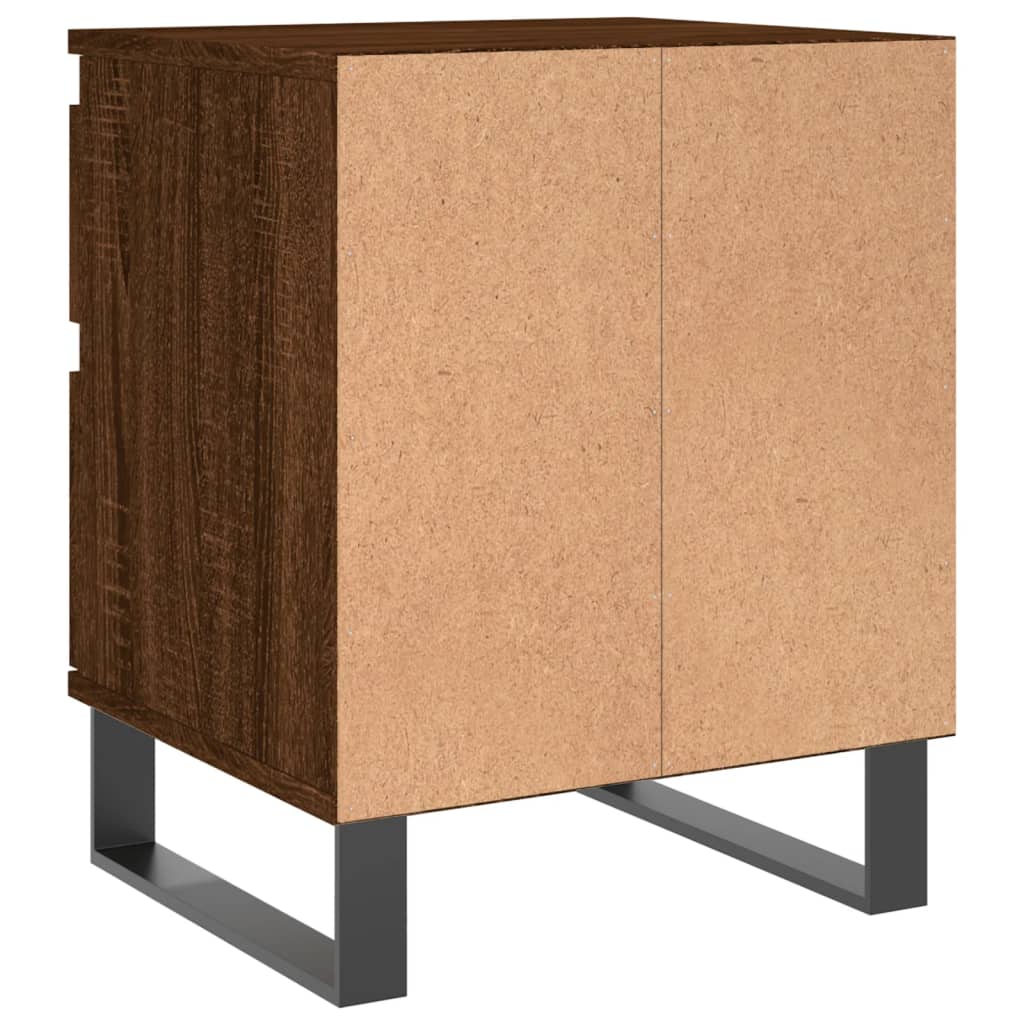 Mesitas noche 2 uds madera sintetizada Nexus marrón roble 40x35x50 cm vidaXL