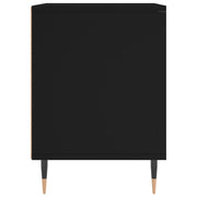 Tables de chevet 2 pcs bois d'ingénierie noir 40x35x50 cm - Vetonek