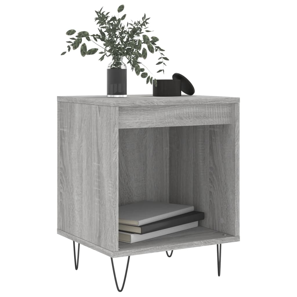 Mesita de noche 2 uds madera sintetizada Nexus gris Sonoma 40x35x50 cm vidaXL