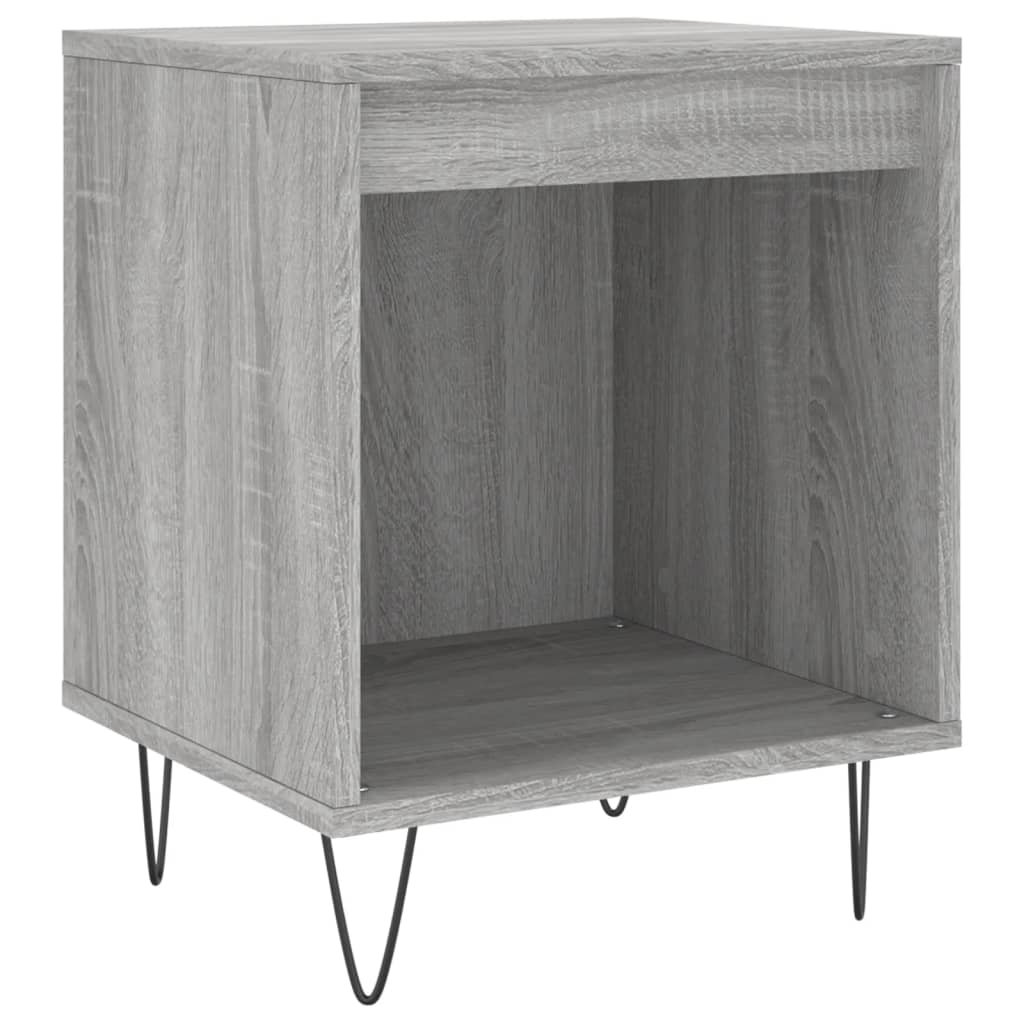 Mesita de noche 2 uds madera sintetizada Nexus gris Sonoma 40x35x50 cm vidaXL