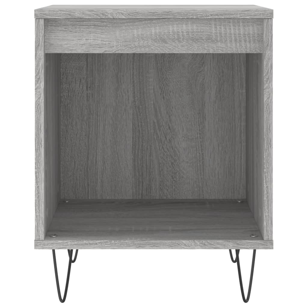 Mesita de noche 2 uds madera sintetizada Nexus gris Sonoma 40x35x50 cm vidaXL