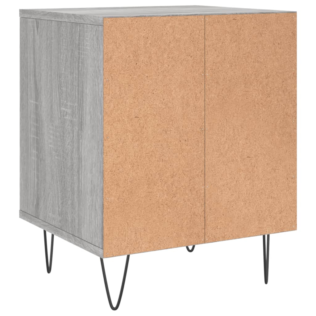 Mesita de noche 2 uds madera sintetizada Nexus gris Sonoma 40x35x50 cm vidaXL