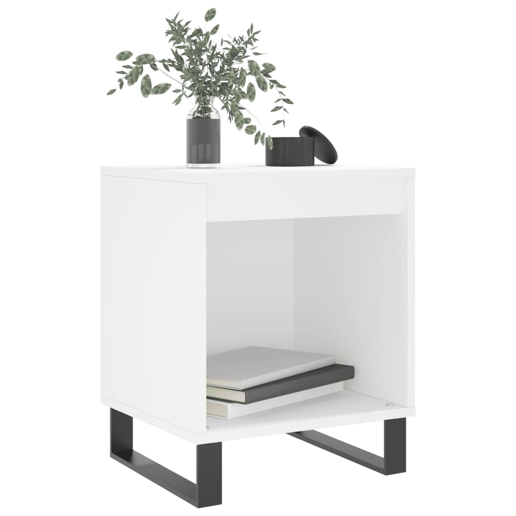 Night tables 2 units white engineering wood 40x35x50 cm