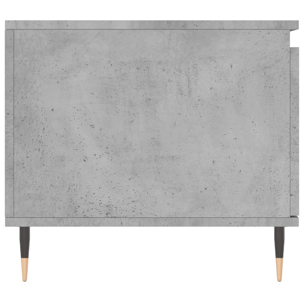 Mesa de centro madera contrachapada gris hormigón 100x50x45 cm vidaXL