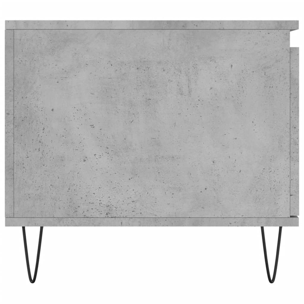 Mesa de centro madera gris hormigón 100x50x45 cm vidaXL