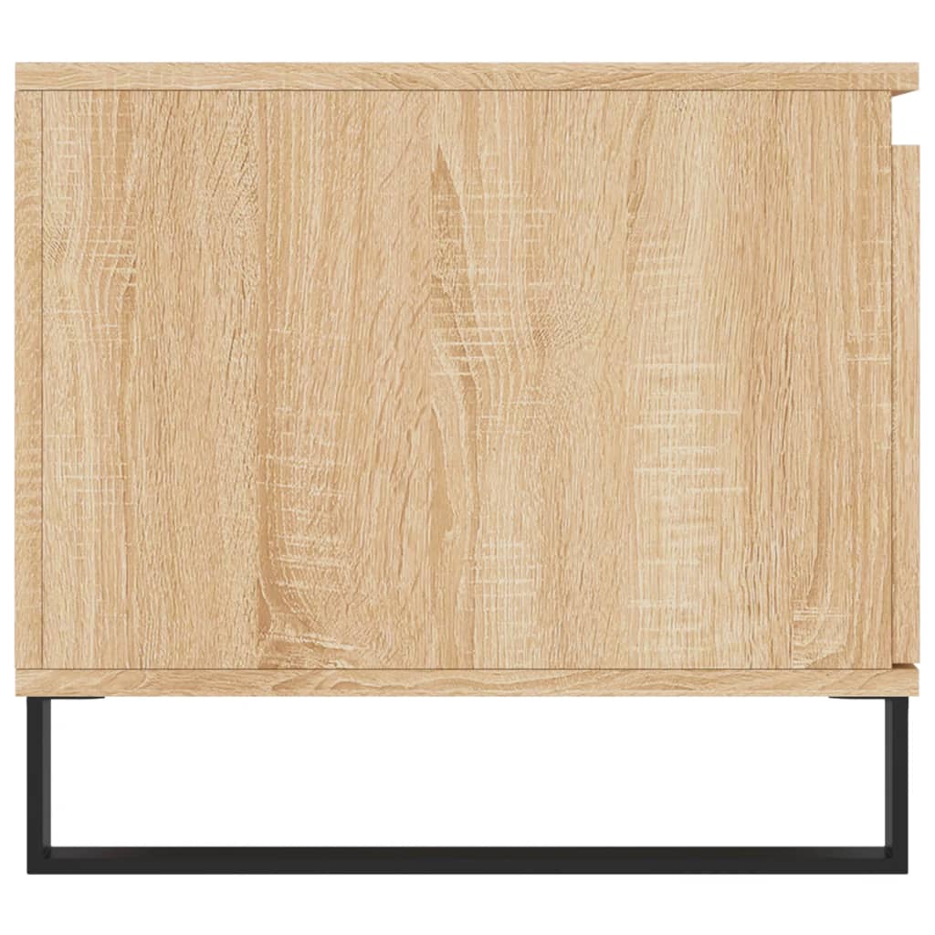 Mesa de centro madera contrachapada roble Sonoma 100x50x45 cm vidaXL