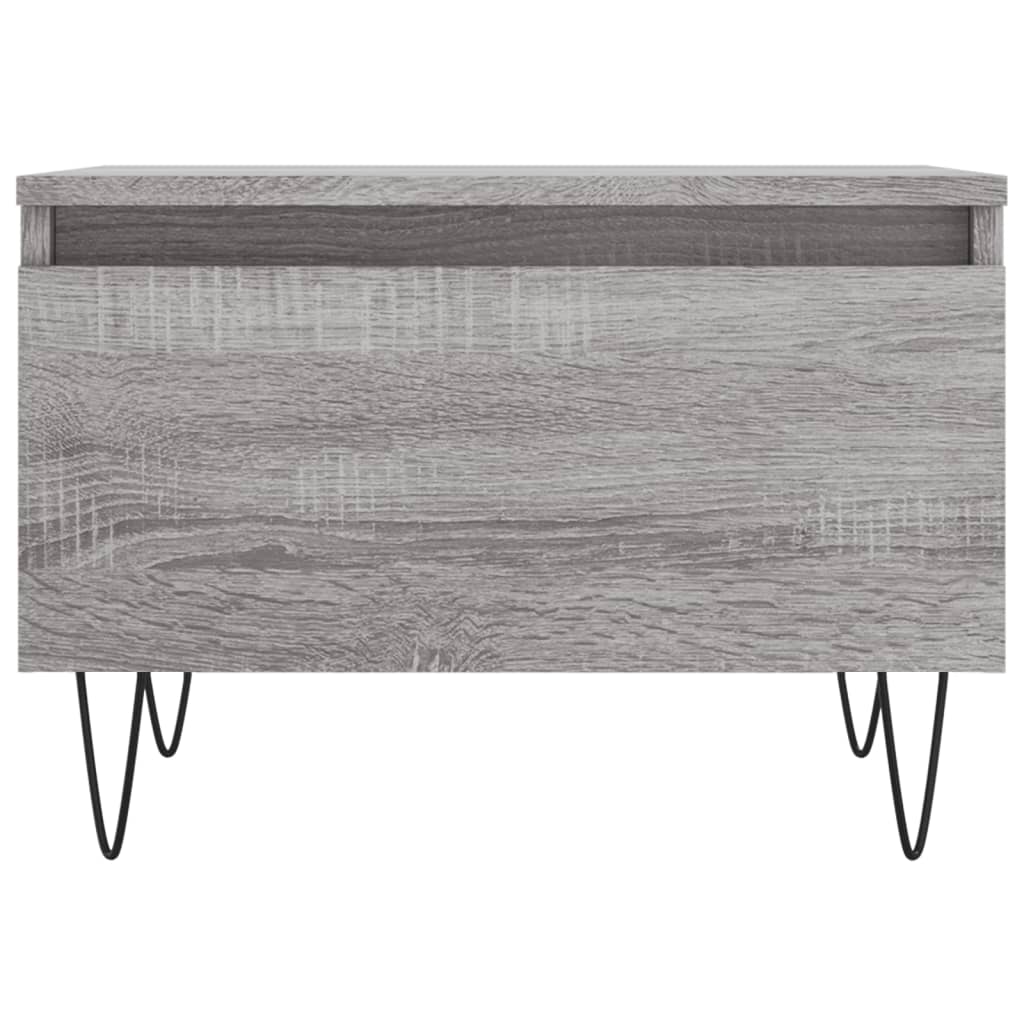 Mesa de centro madera de ingeniería gris Sonoma 50x46x35 cm vidaXL