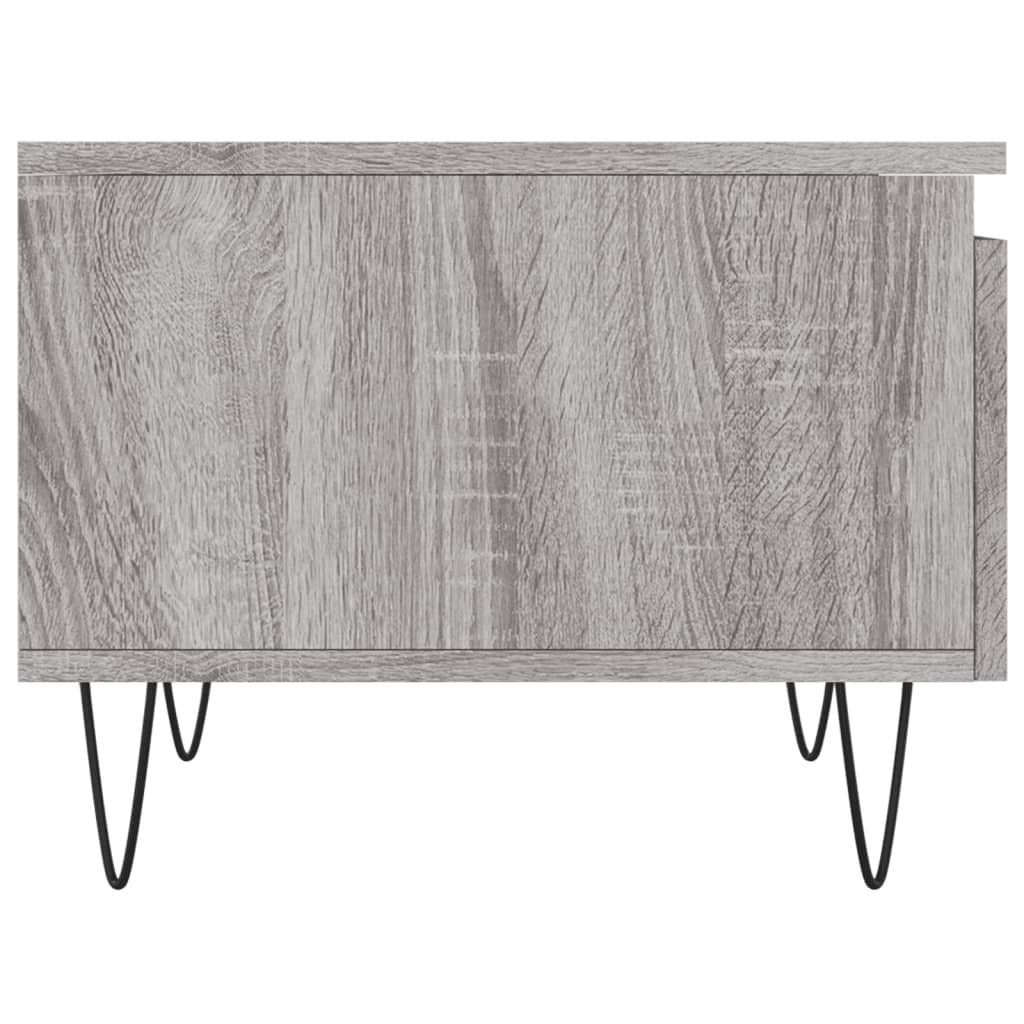 Mesa de centro madera de ingeniería gris Sonoma 50x46x35 cm vidaXL