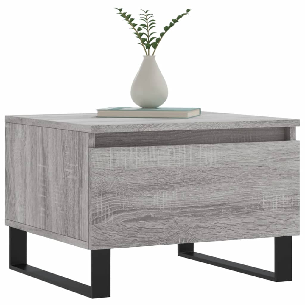 Mesas de centro 2 uds madera sintetizada Nexus gris Sonoma 50x46x35 cm