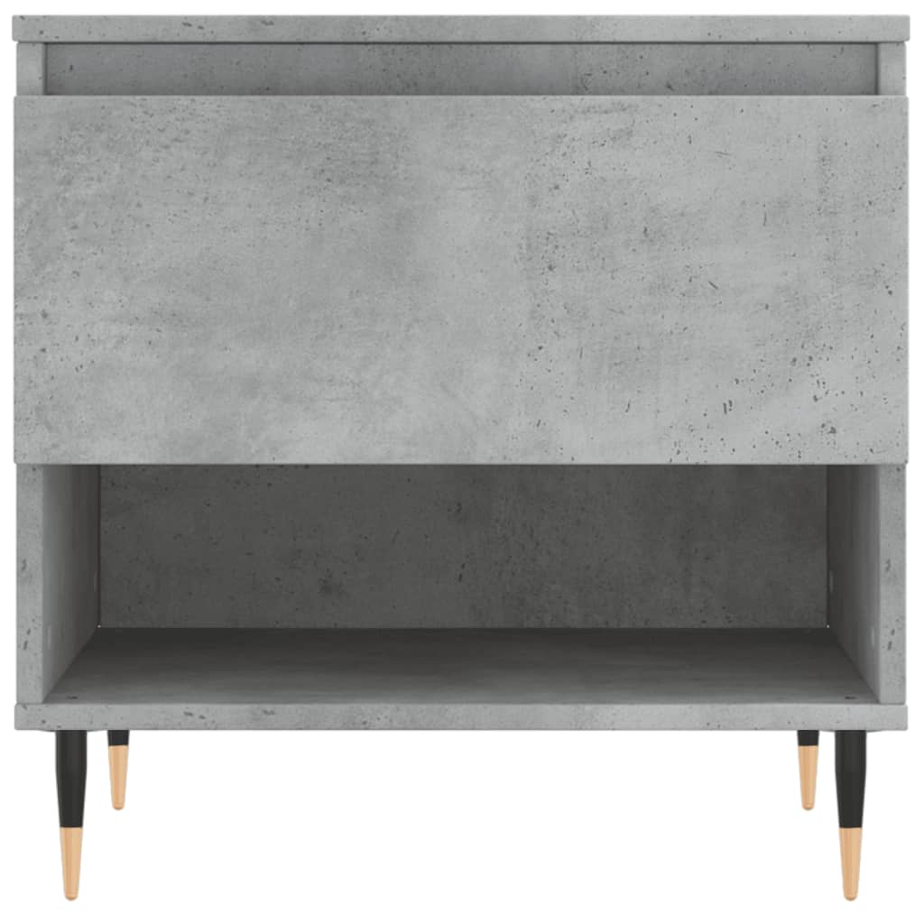 Mesa de centro madera de ingeniería gris hormigón 50x46x50 cm vidaXL