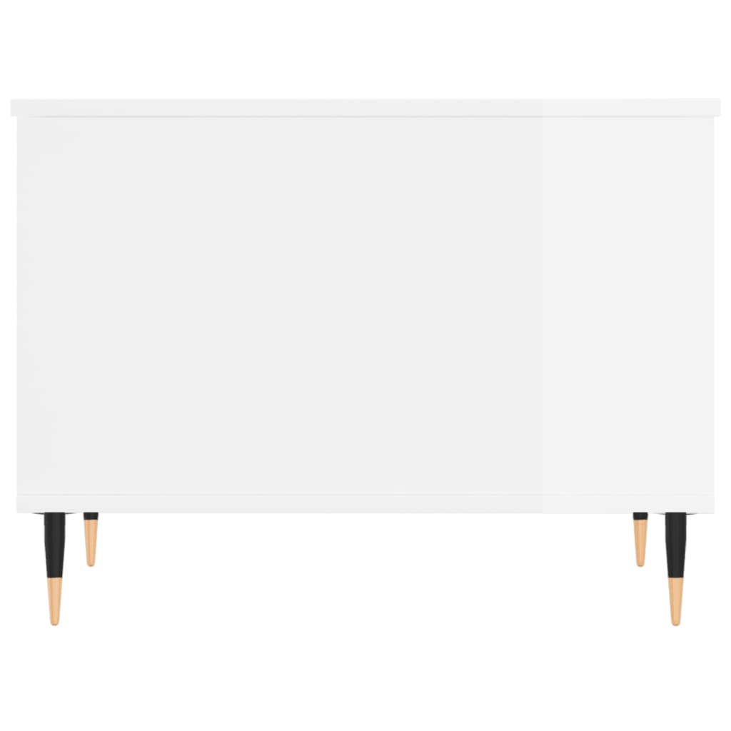 Mesa de centro madera blanco brillo 60x44,5x45 cm vidaXL