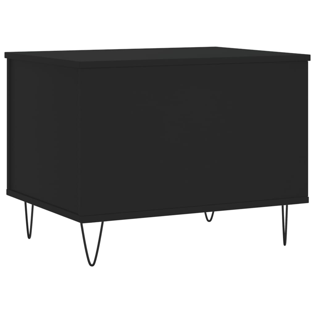 Mesa de centro madera contrachapada negro 60x44,5x45 cm vidaXL