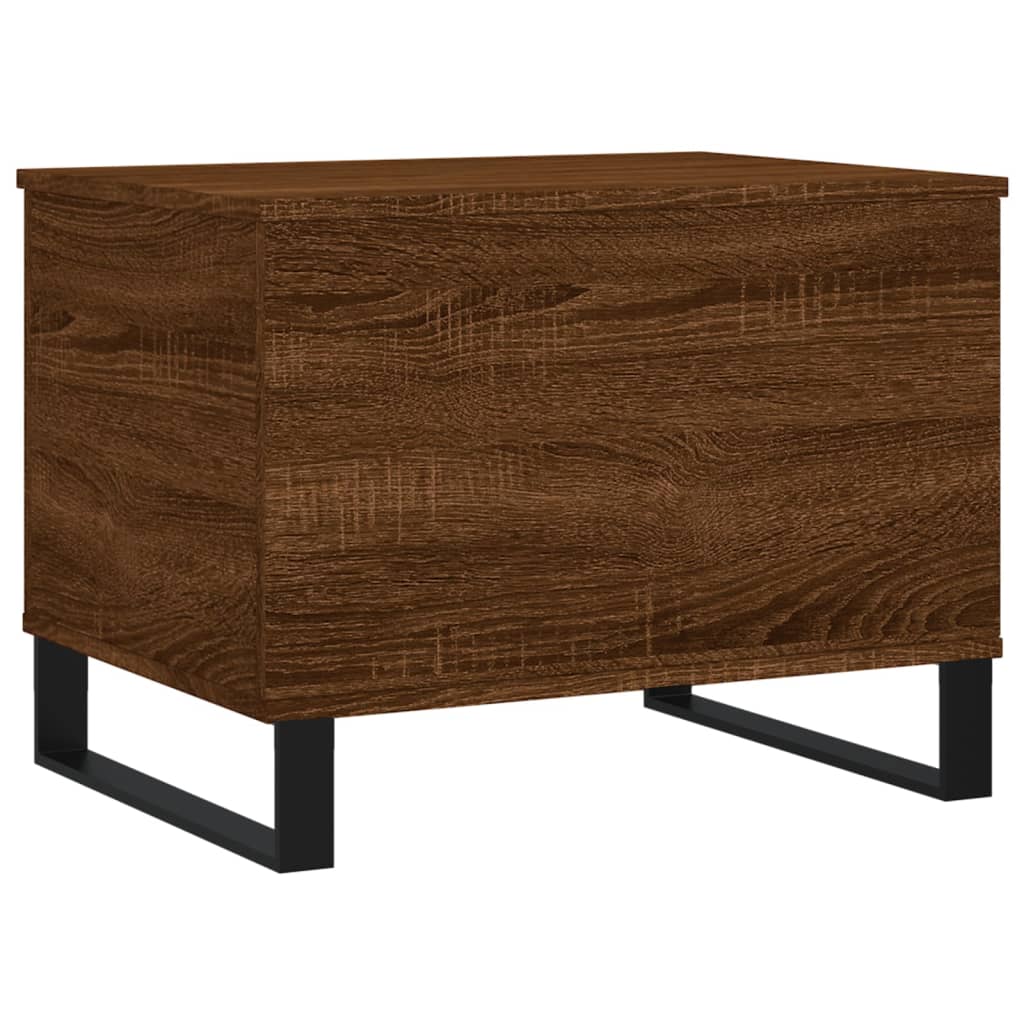 Mesa de centro madera contrachapada roble marrón 60x44,5x45 cm vidaXL