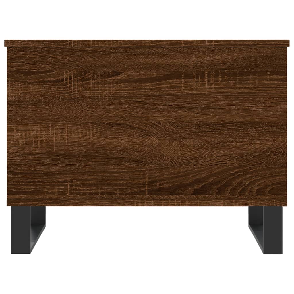 Mesa de centro madera contrachapada roble marrón 60x44,5x45 cm vidaXL