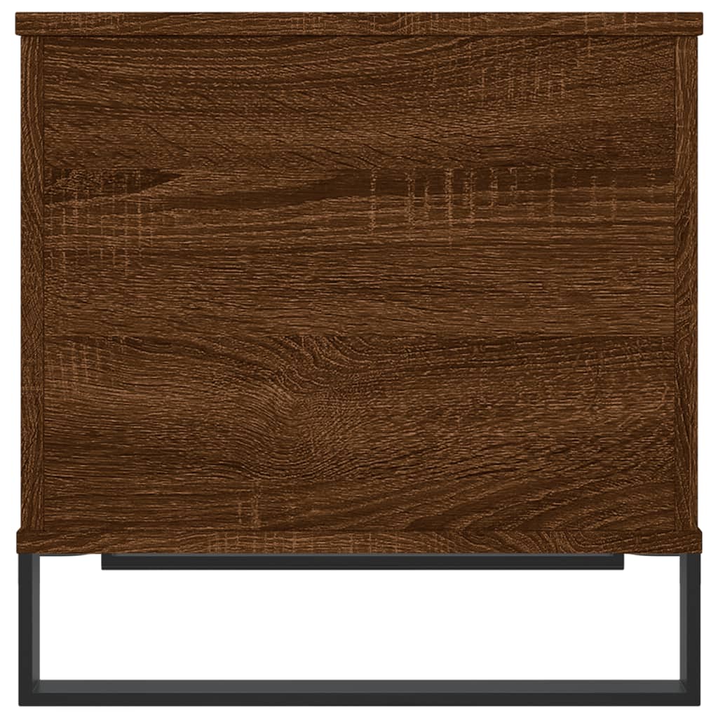 Mesa de centro madera contrachapada roble marrón 60x44,5x45 cm vidaXL