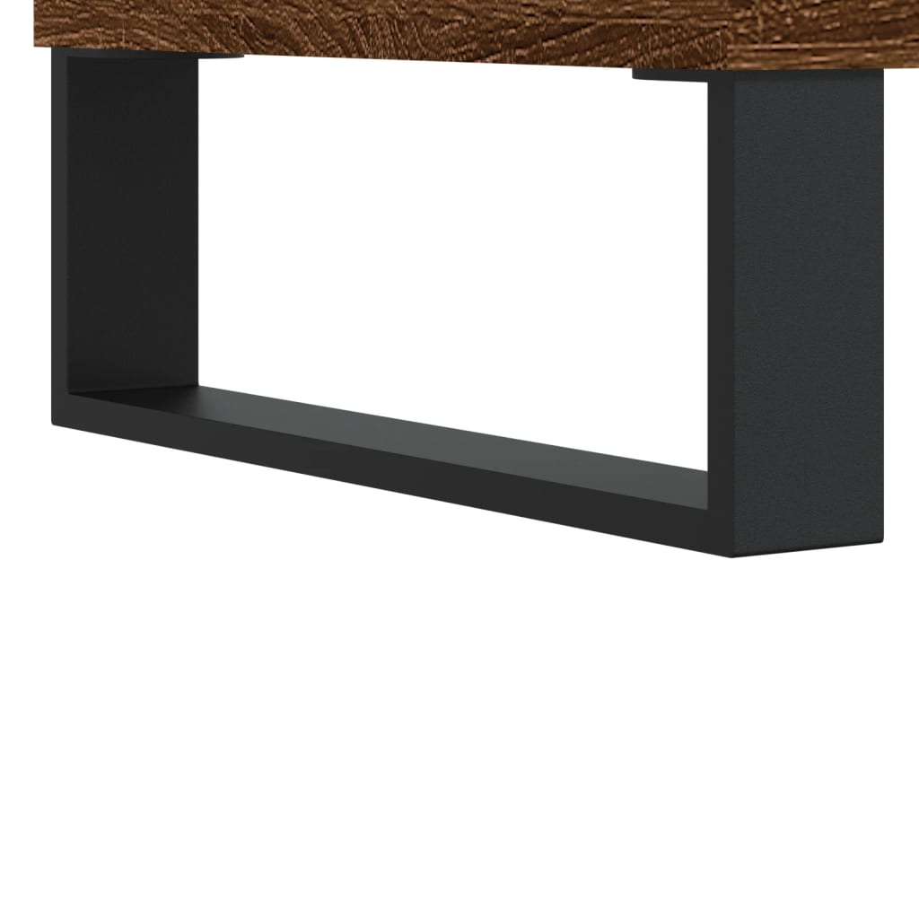 Mesa de centro madera contrachapada roble marrón 60x44,5x45 cm vidaXL