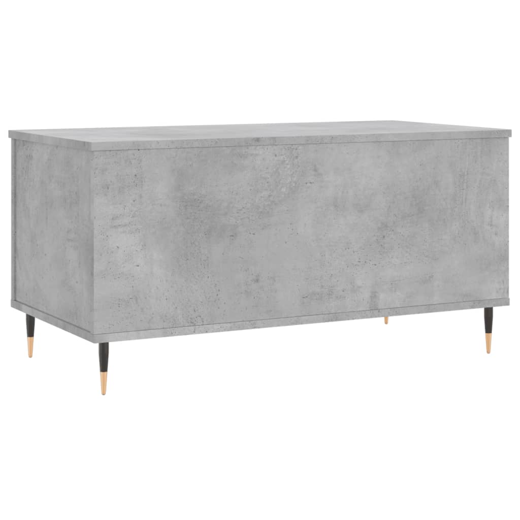 Mesa de centro madera contrachapada gris hormigón 90x44,5x45 cm vidaXL