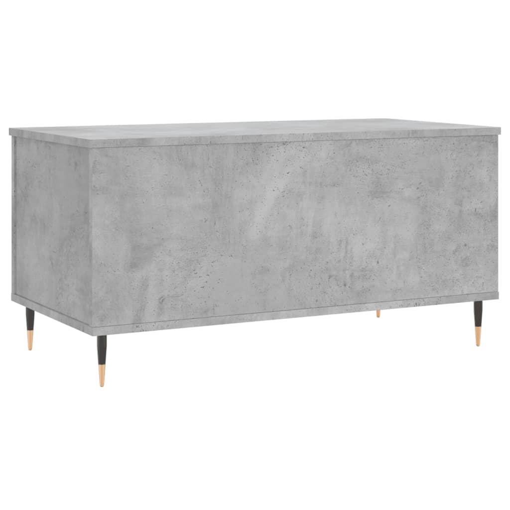 Mesa de centro madera contrachapada gris hormigón 90x44,5x45 cm vidaXL