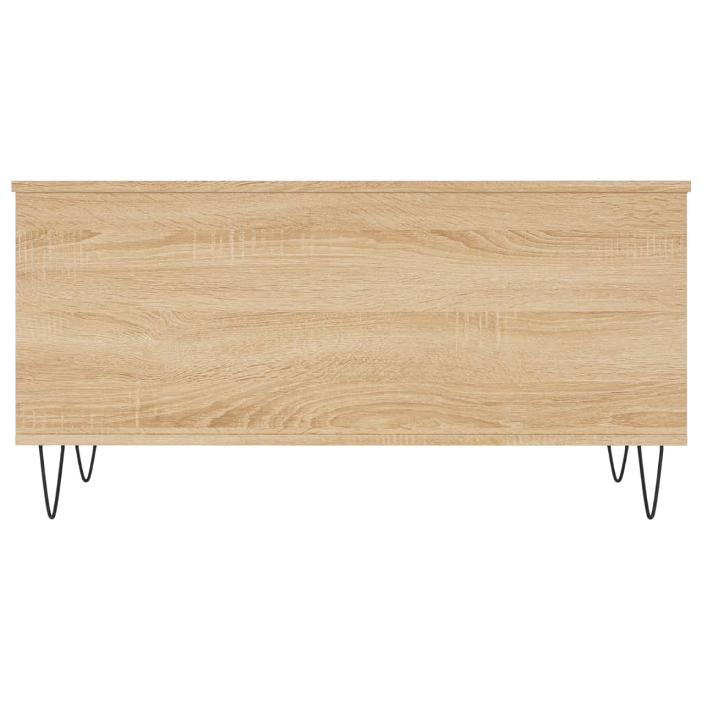 Mesa de centro madera contrachapada roble Sonoma 90x44,5x45 cm vidaXL