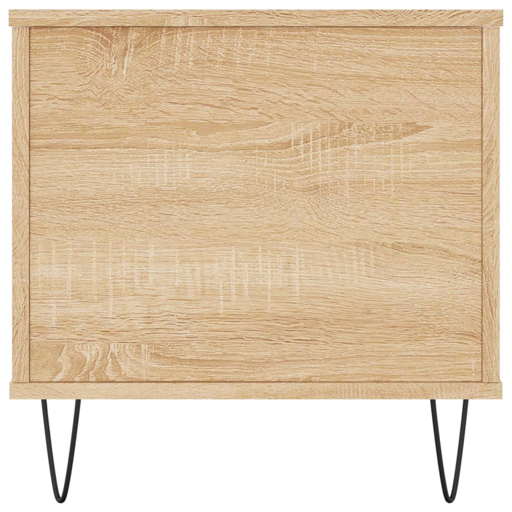 Mesa de centro madera contrachapada roble Sonoma 90x44,5x45 cm vidaXL