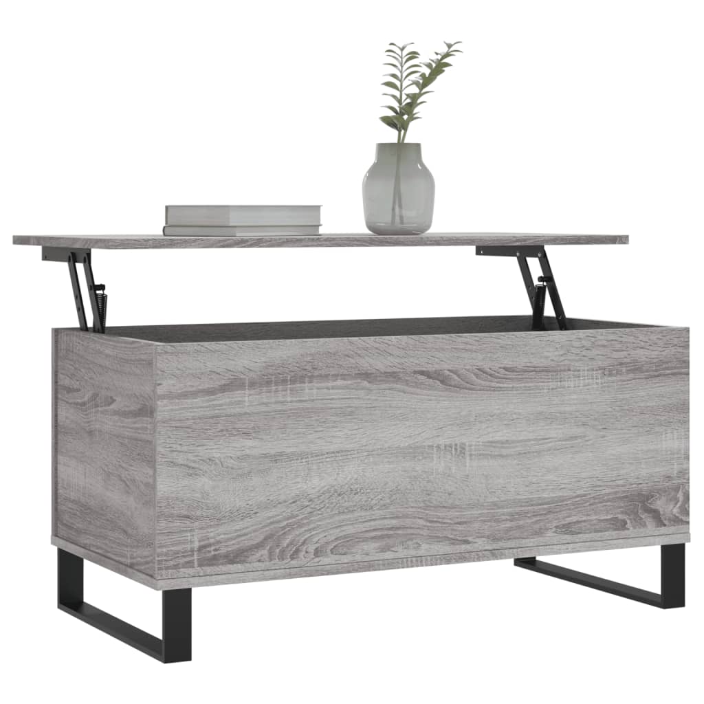 Mesa de centro madera gris Sonoma 90x44,5x45 cm