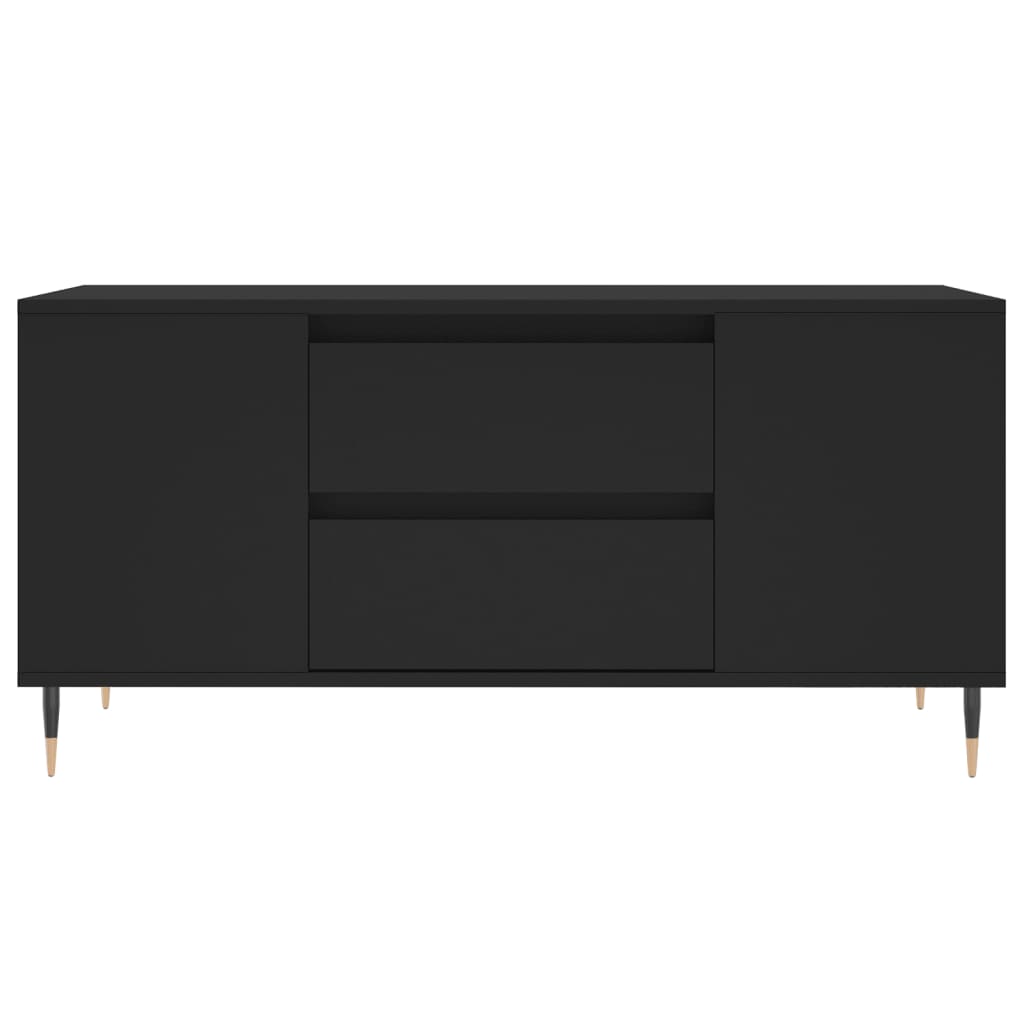 Mesa de centro madera de ingeniería negro 102x44,5x50 cm vidaXL