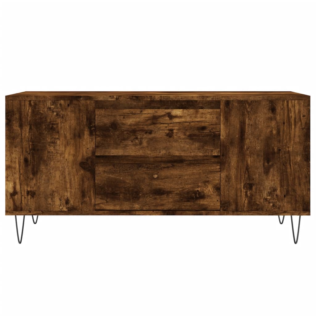 Mesa de centro madera sintetizada Nexus roble ahumado 102x44,5x50 cm vidaXL