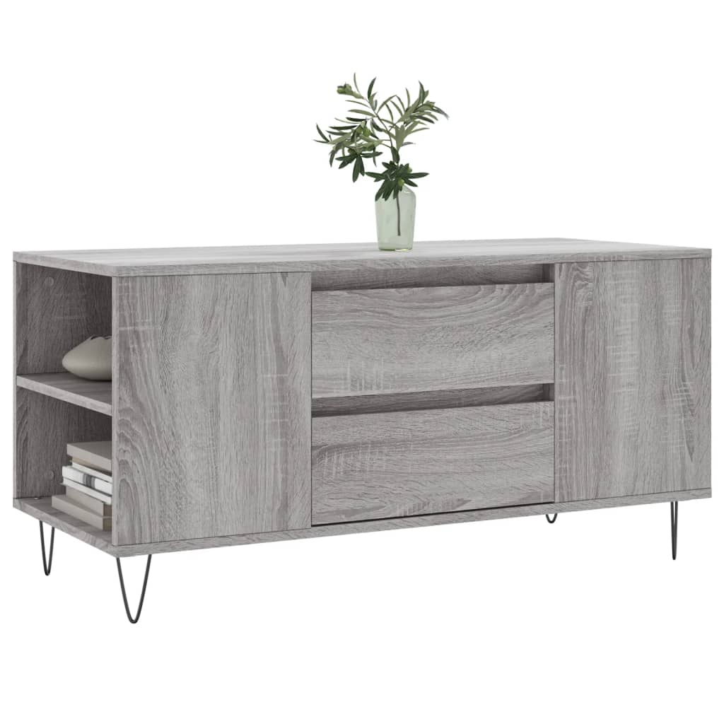 Mesa de centro madera de ingeniería gris Sonoma 102x44,5x50 cm