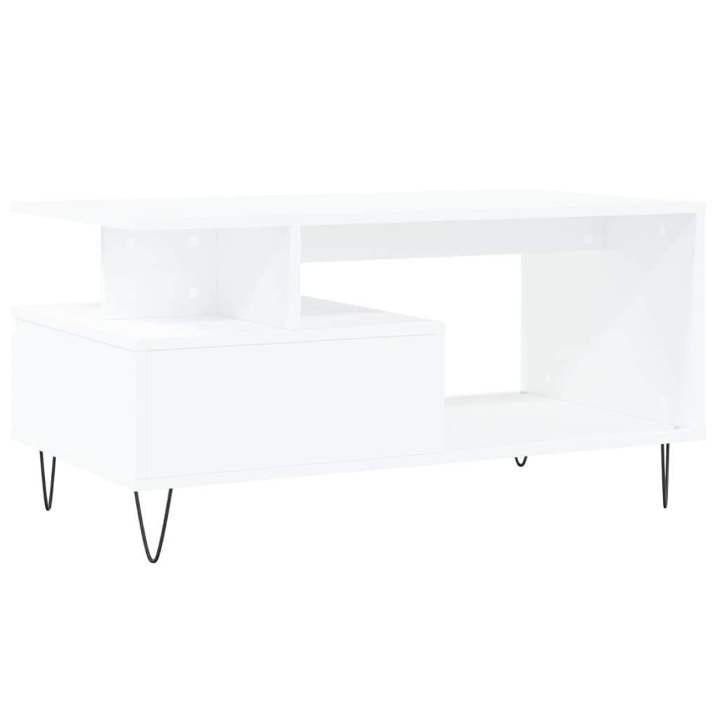 Mesa de centro madera blanca 90x49x45 cm vidaXL