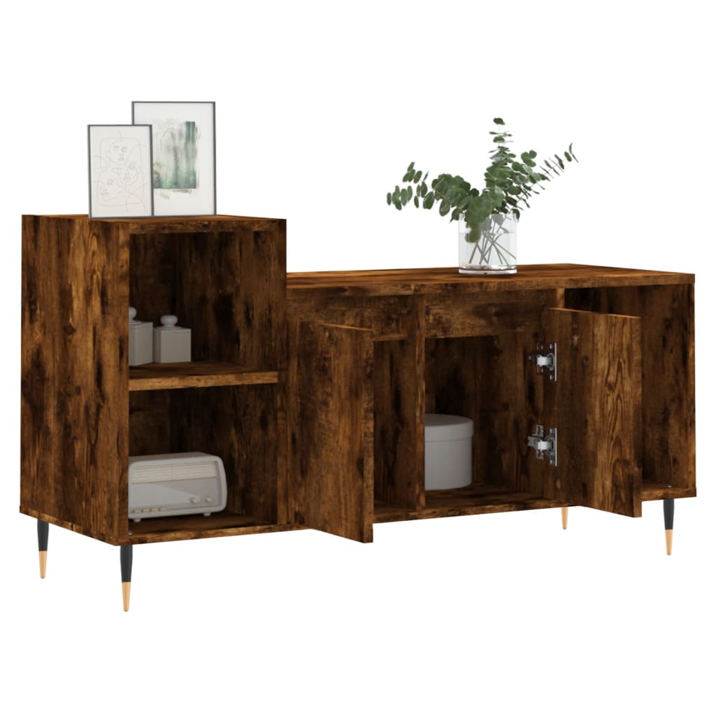 Mueble para TV madera roble ahumado 100x35x55 cm vidaXL