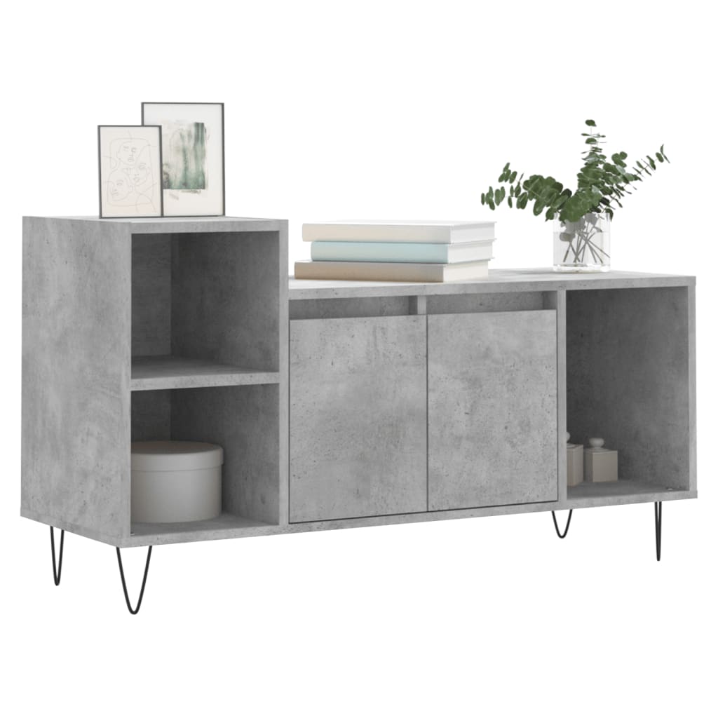 TV furniture gray wood 100x35x55 cm