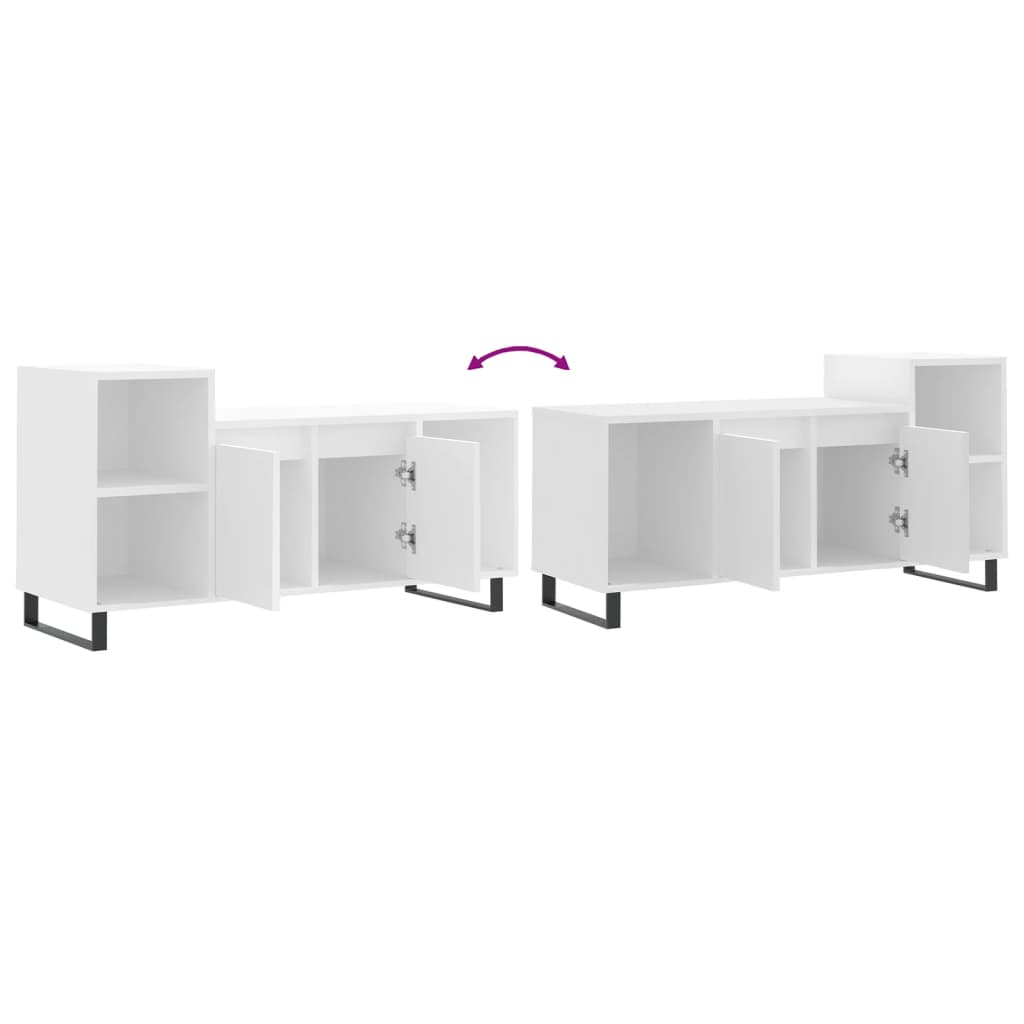 Mueble para TV madera blanco 100x35x55 cm vidaXL