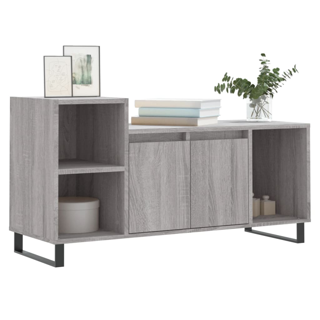 Mueble de TV madera gris Sonoma 100x35x55 cm vidaXL