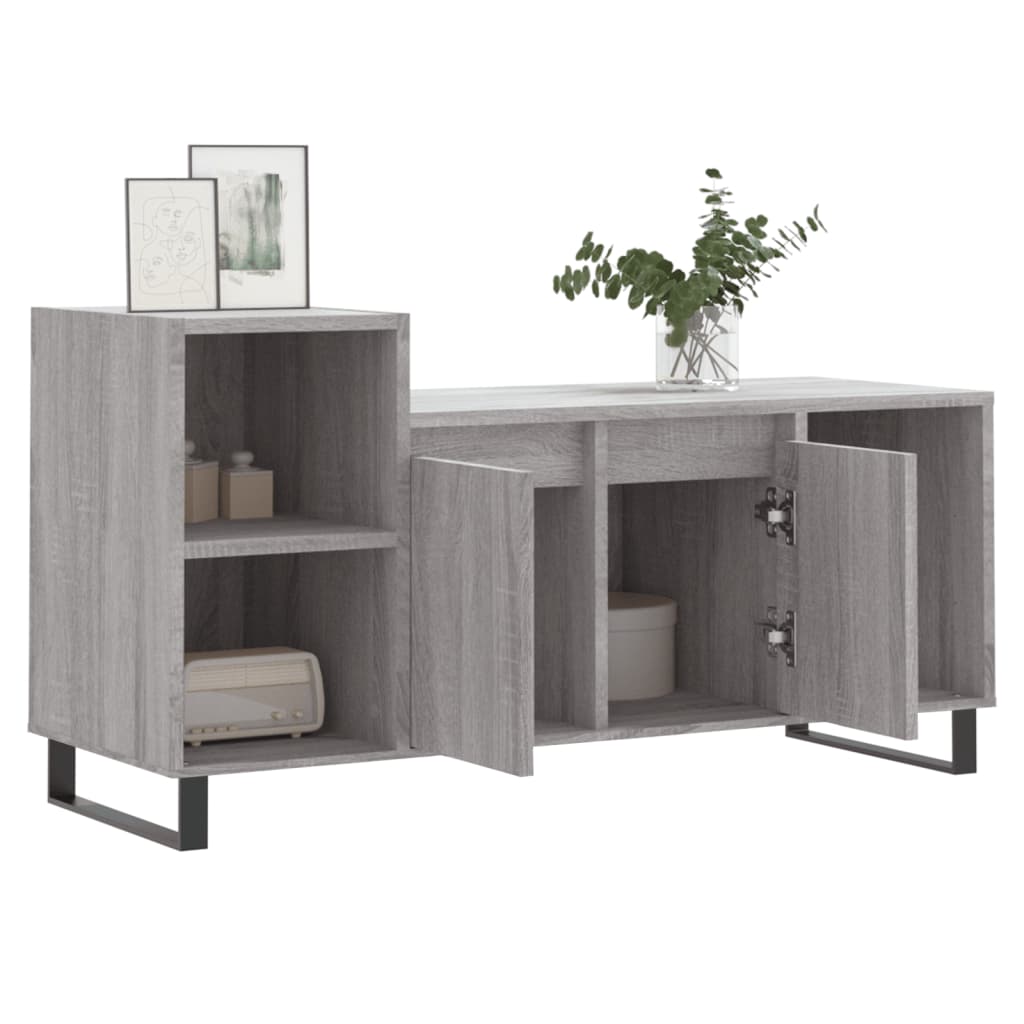 Mueble de TV madera gris Sonoma 100x35x55 cm vidaXL