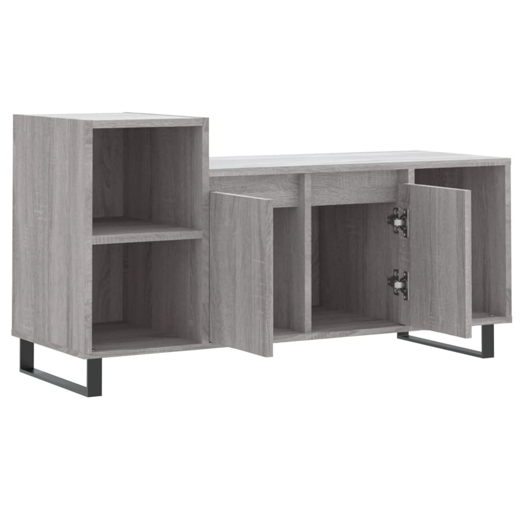 Mueble de TV madera gris Sonoma 100x35x55 cm vidaXL