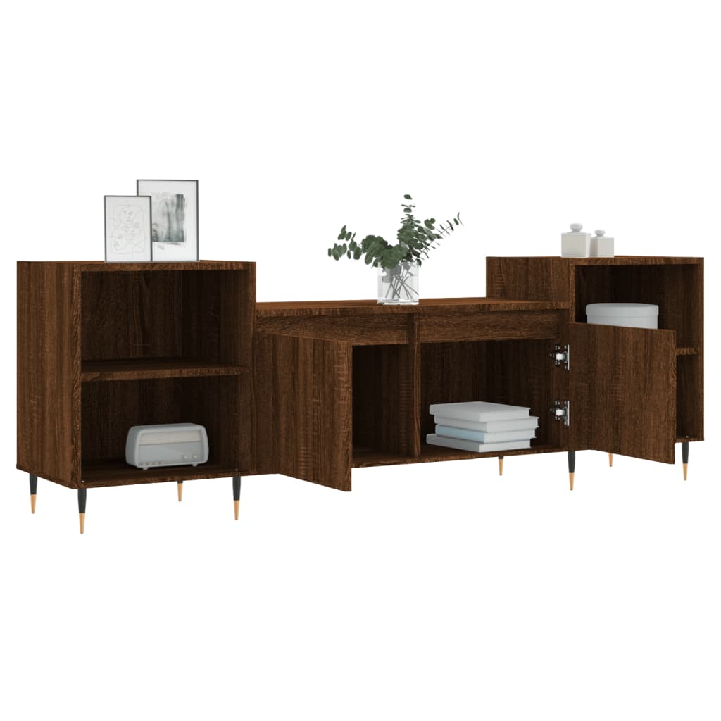 Mueble para TV madera marrón roble 160x35x55 cm vidaXL