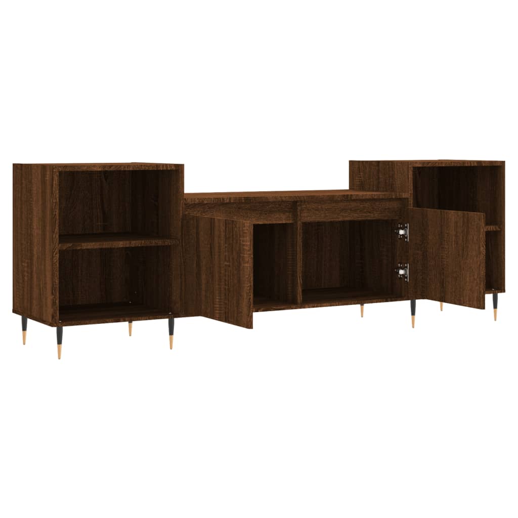 Mueble para TV madera marrón roble 160x35x55 cm vidaXL