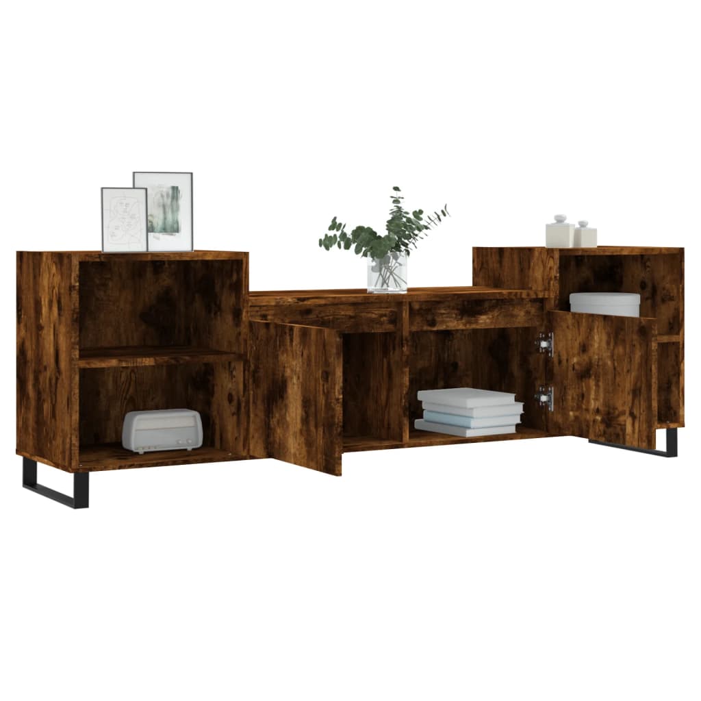 Mueble para TV madera roble ahumado 160x35x55 cm vidaXL