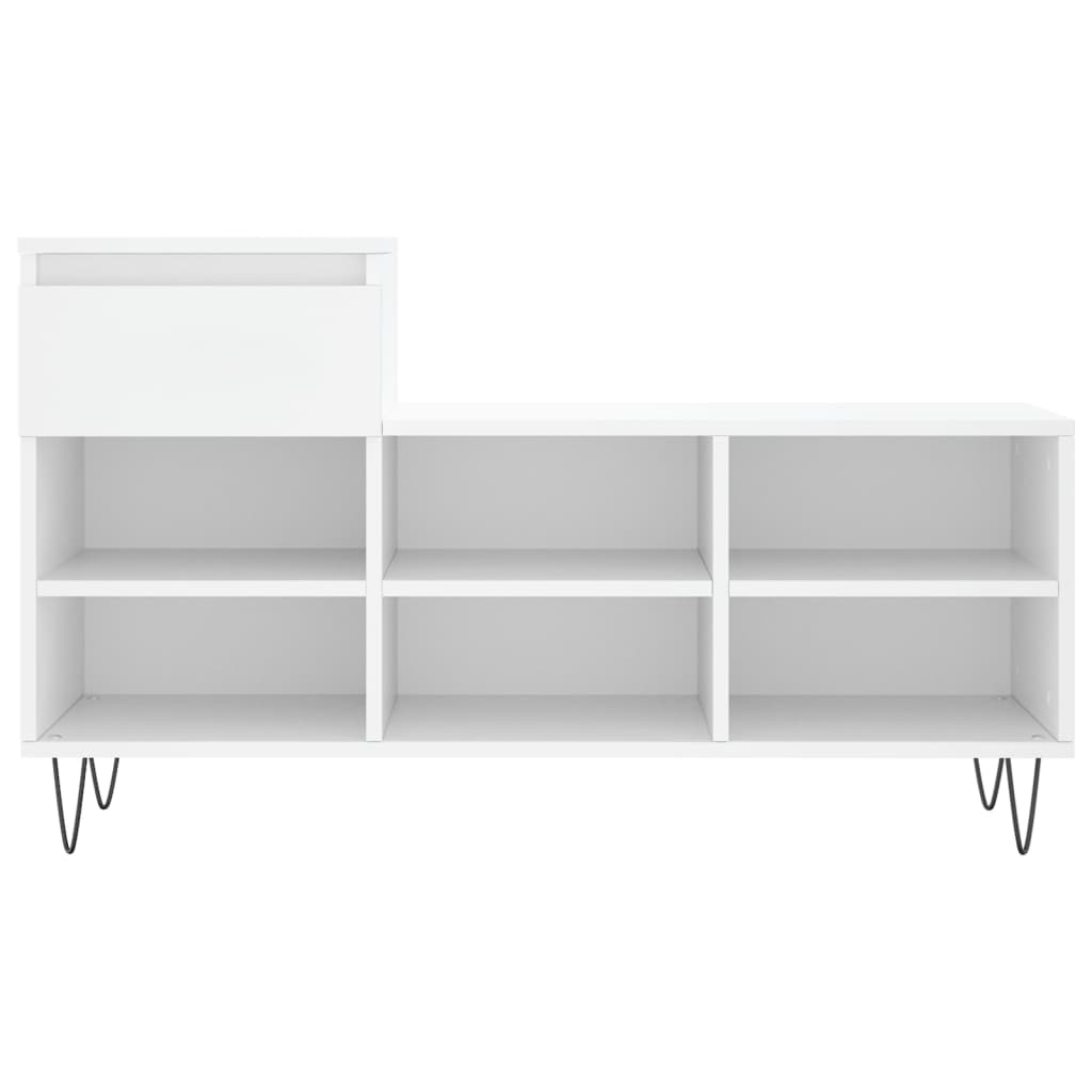 Mueble zapatero madera contrachapada blanco 102x36x60 cm vidaXL