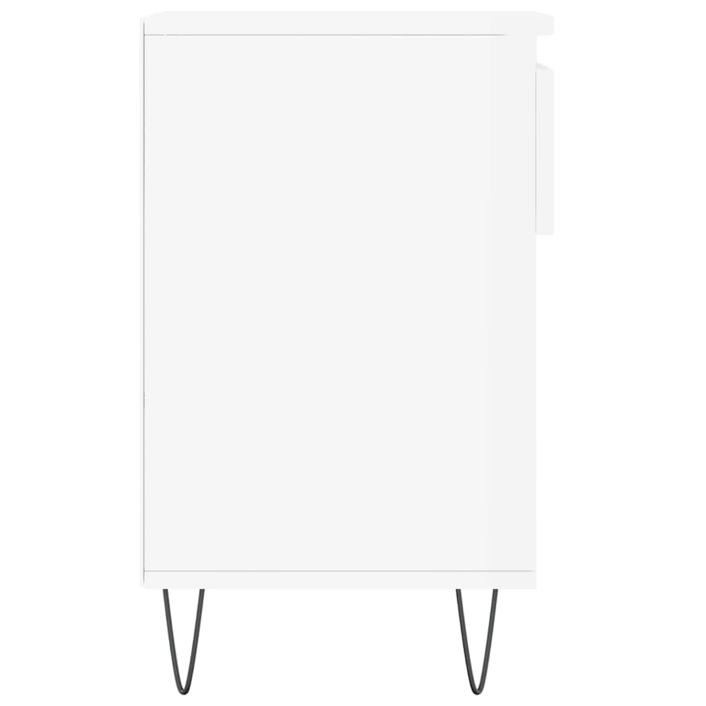 Mueble zapatero madera blanco brillo 102x36x60 cm vidaXL