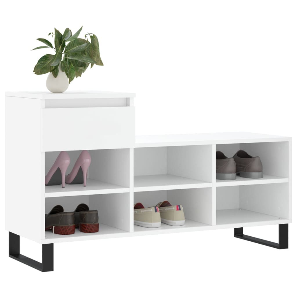 Mueble zapatero madera blanco 102x36x60 cm vidaXL