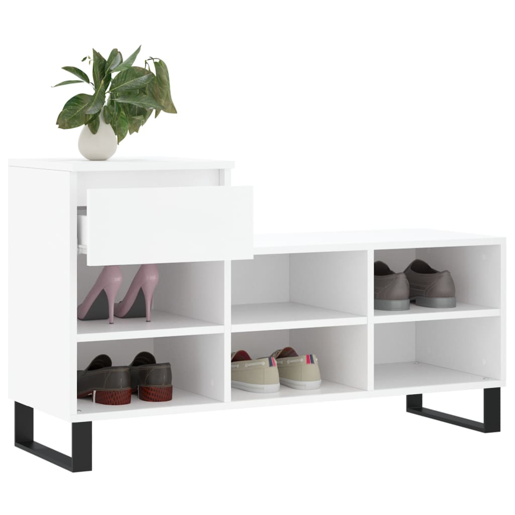 Mueble zapatero madera blanco 102x36x60 cm vidaXL